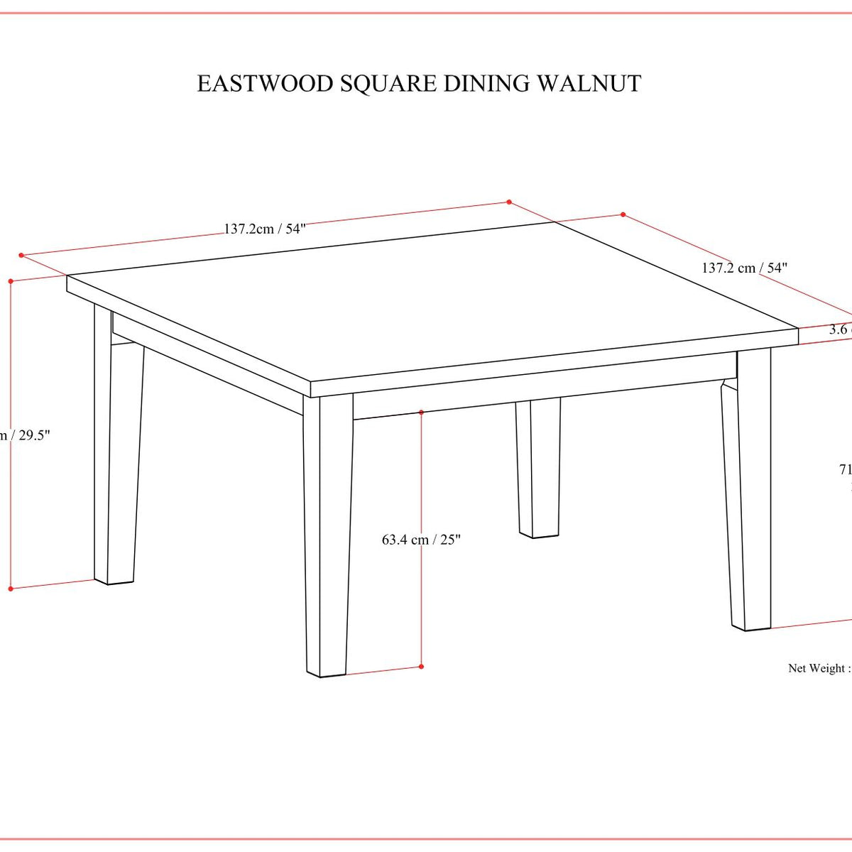 Eastwood - Handcrafted Dining Table