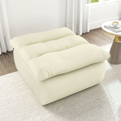 Modern Armless And Backless Lazy Floor Sofa Chair, Comfy Accent Bean Bag Couch