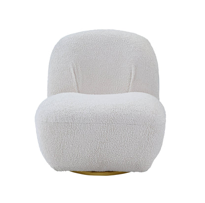 Yedaid - Sherpa Accent Chair With Swivel