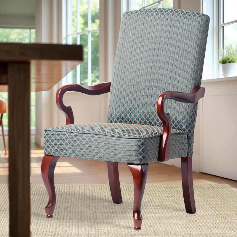 Delaney - Elegant Gooseneck Arm Chair With High Back