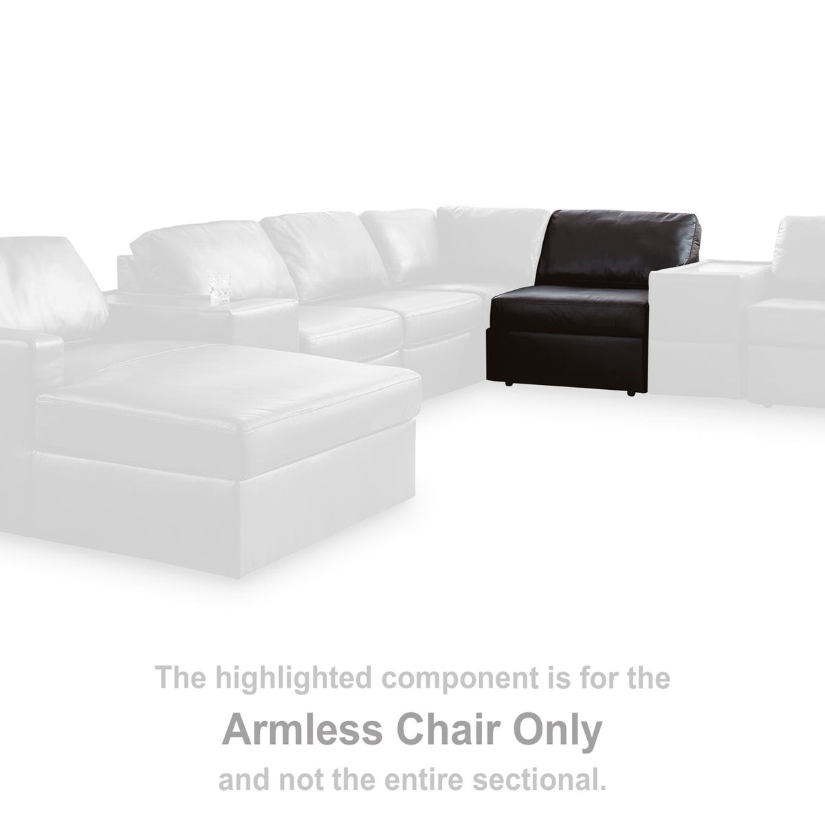 Modmax II - Armless Chair - Black