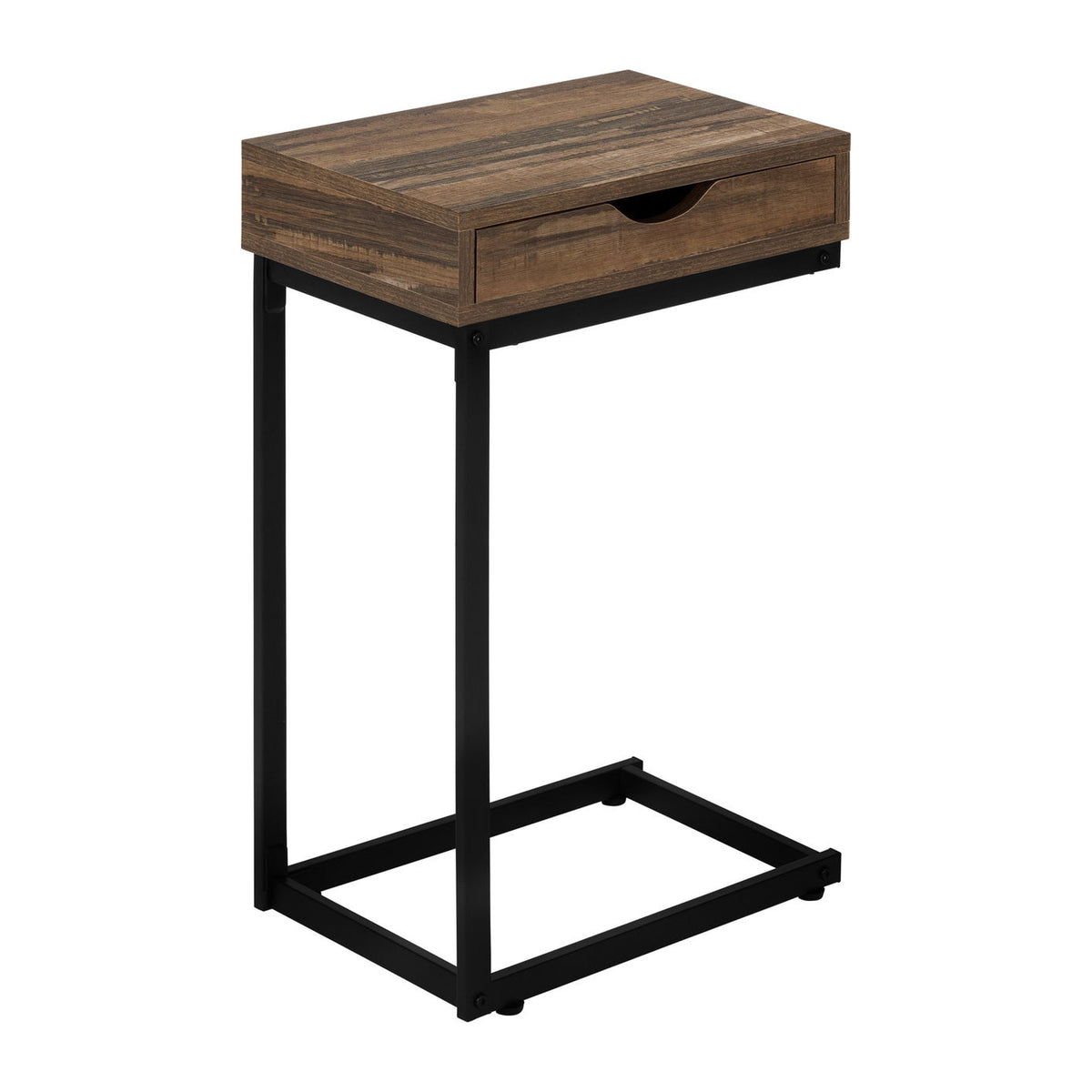 Accent Table, C - Shaped Contemporary Elegant Desig