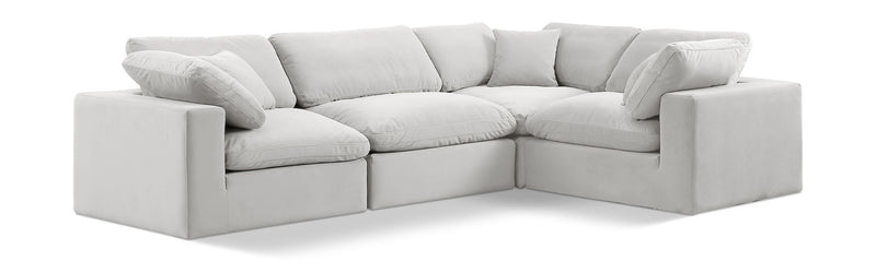 Comfy - 4 Piece Velvet Modular Sectional