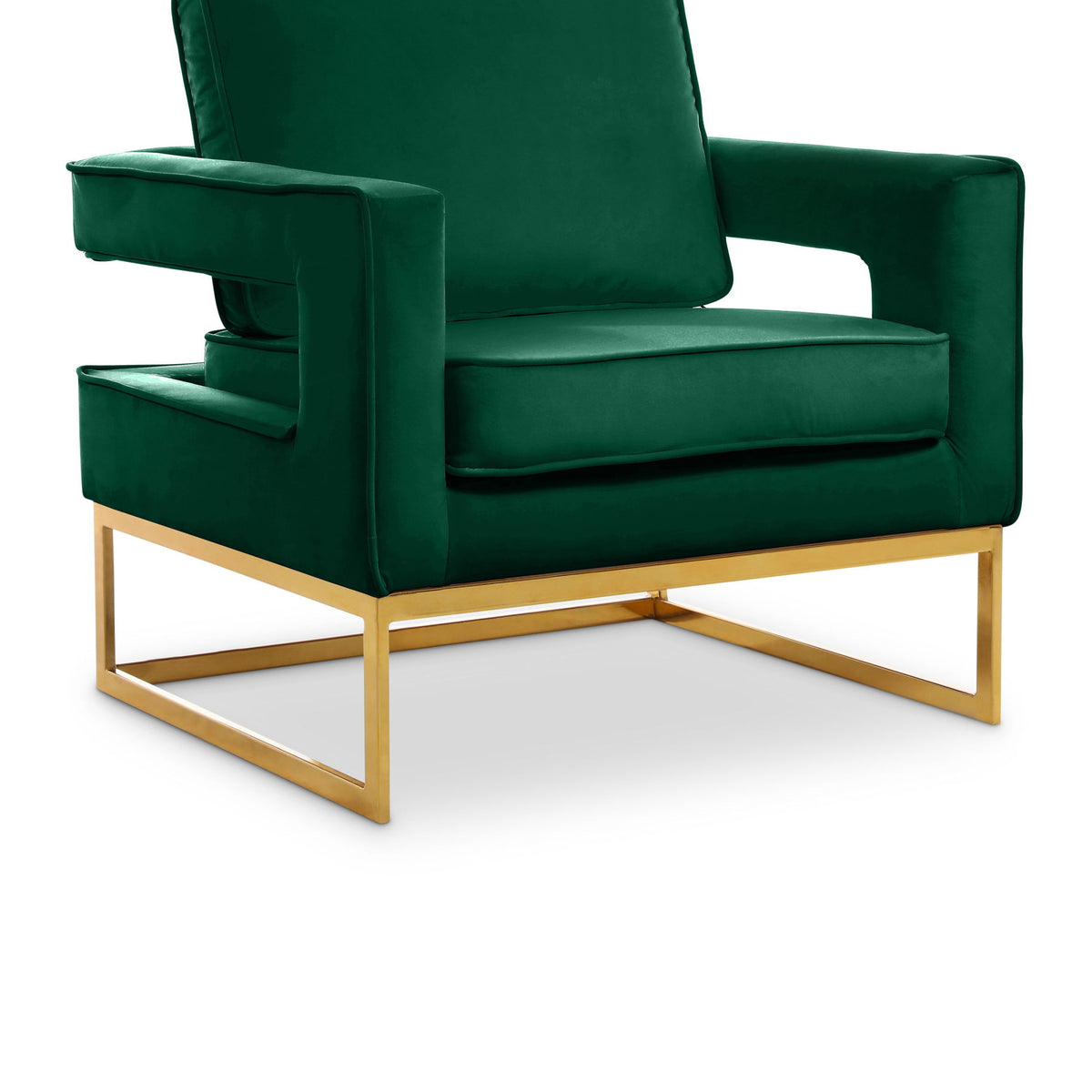 Noah - Accent Chair with Gold Legs