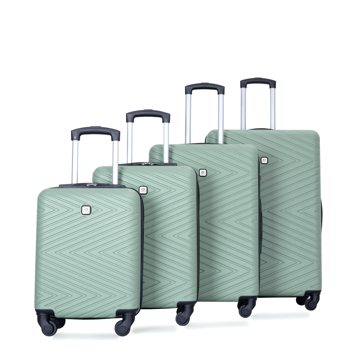 Luggage 4 Piece Lightweight Suitcase With Rotating Wheels With Tsa Lock,