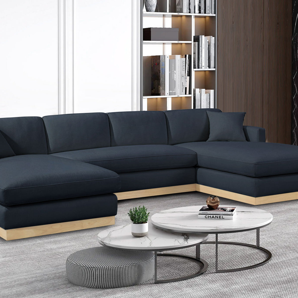 Johanna - 3 Piece Sectional - Natural Base