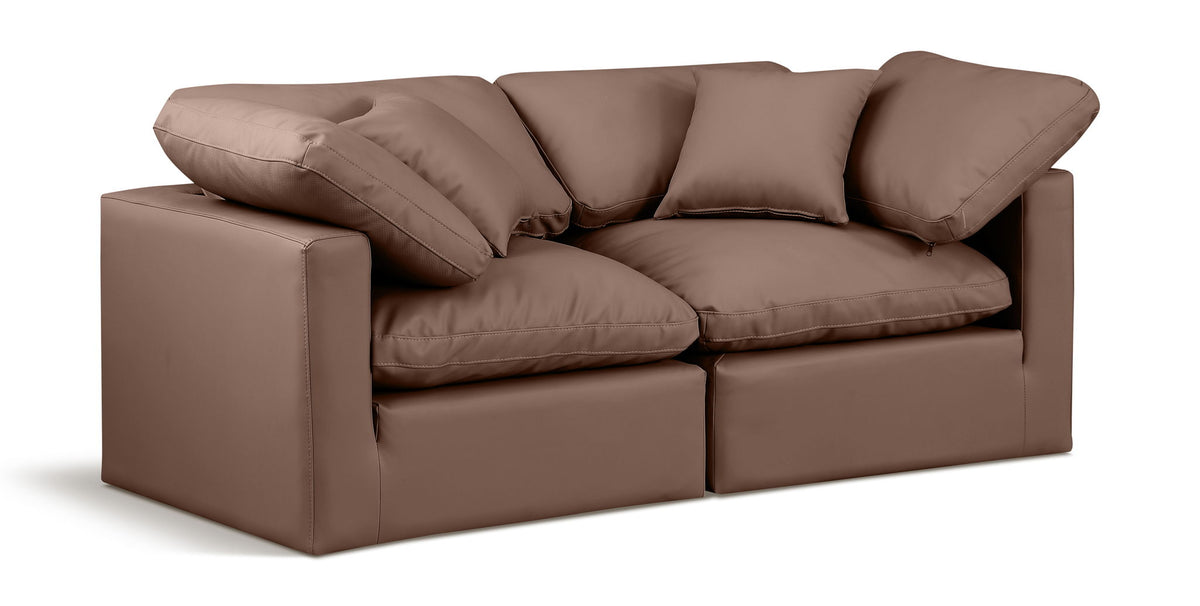 Indulge - Faux Leather 2 Seat Modular Sofa