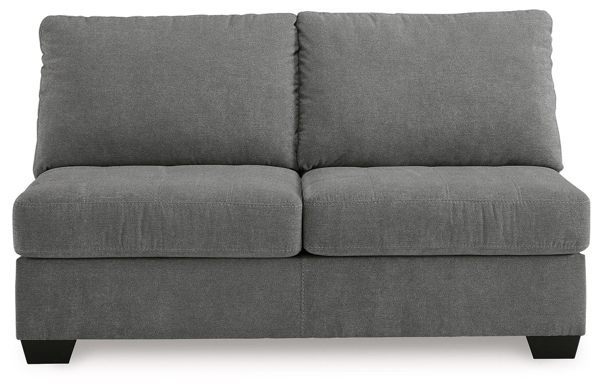 Birkdale Court - Armless Loveseat - Gray