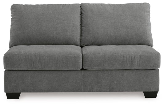 Birkdale Court - Armless Loveseat - Gray