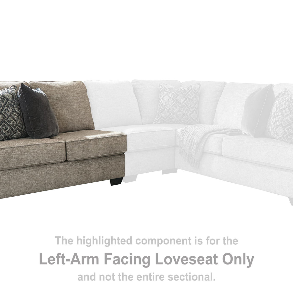 Bovarian - LAF Loveseat - Stone