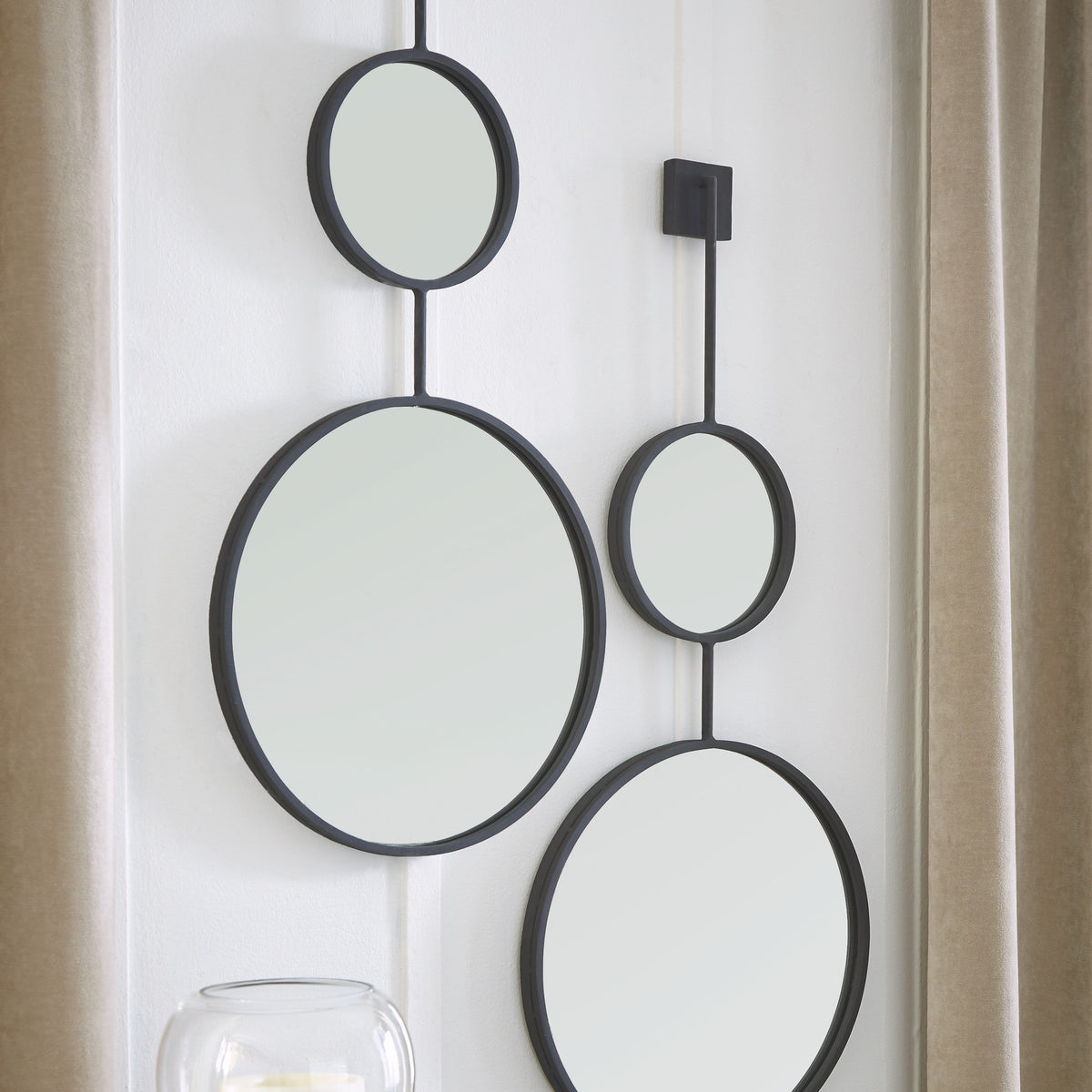 Brewer - Black - Accent Mirror