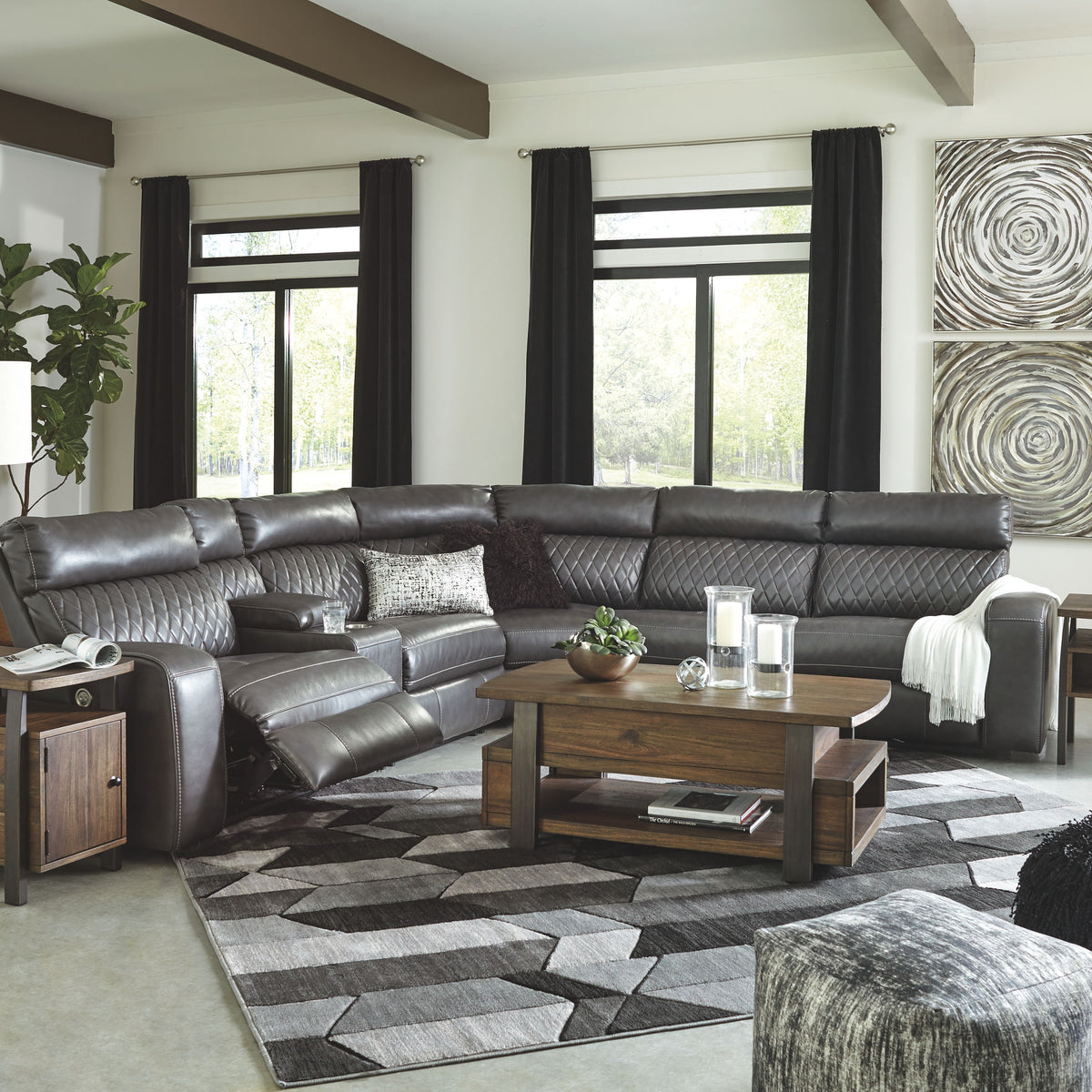 Samperstone - Power Reclining Sectional