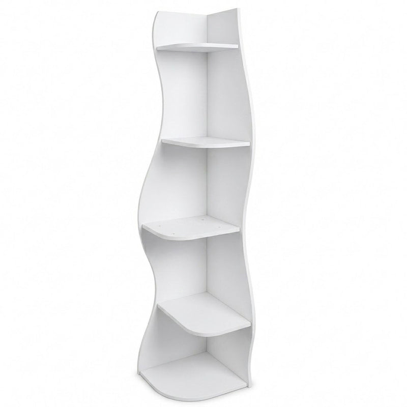 5 Tier S - Shaped Corner Shelf For Living Room