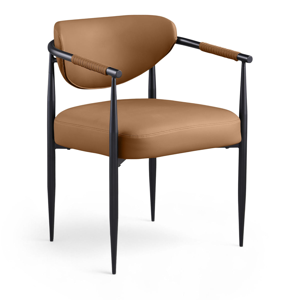 Virella - faux Leather Upholstered Dining Chair (Set of 2) - Black Base