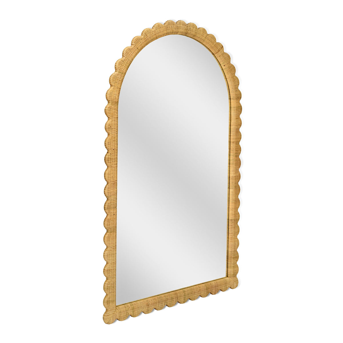 Bama - Rattan Arched Wall Mirror - Natural