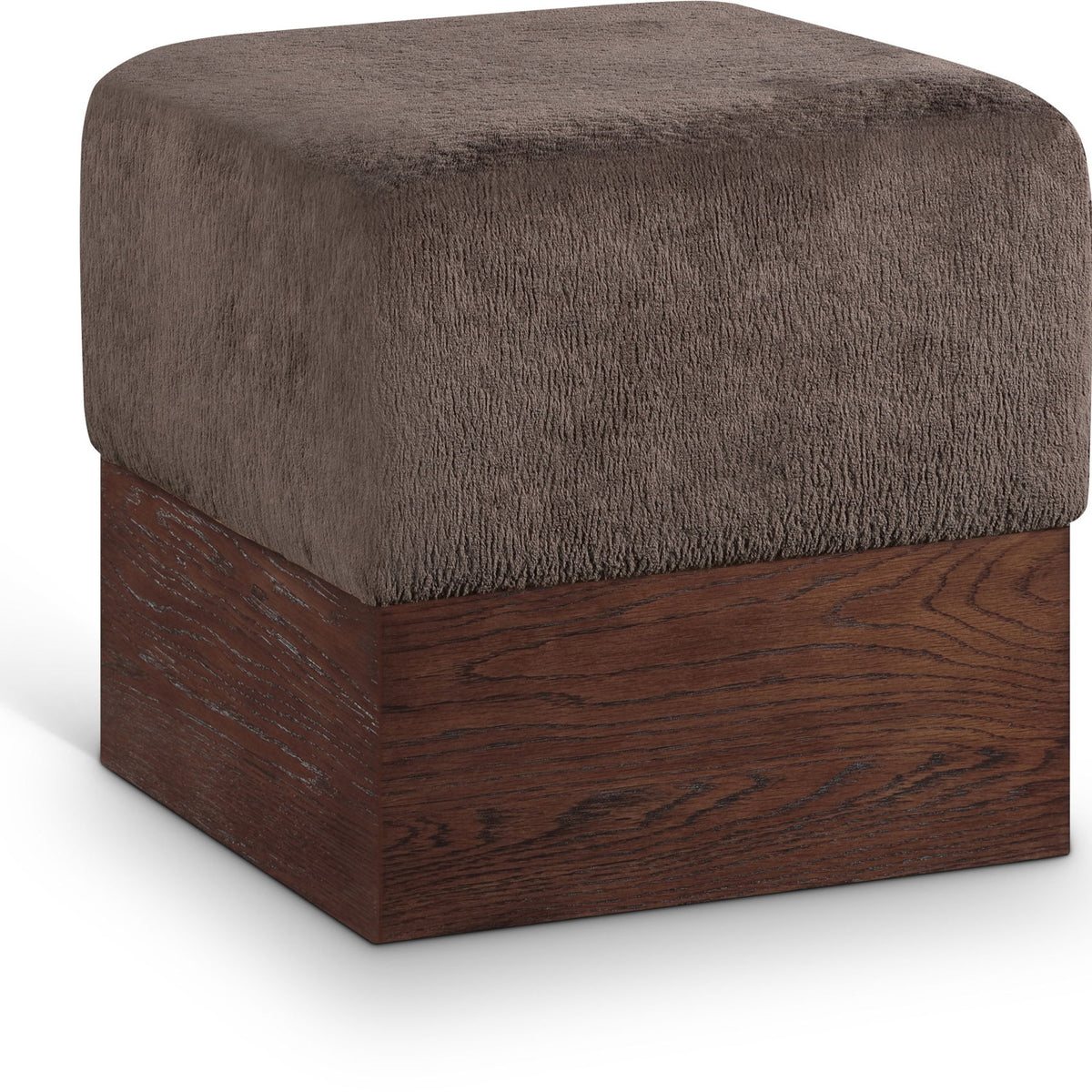 Havre - Ottoman / Stool With Brown Base