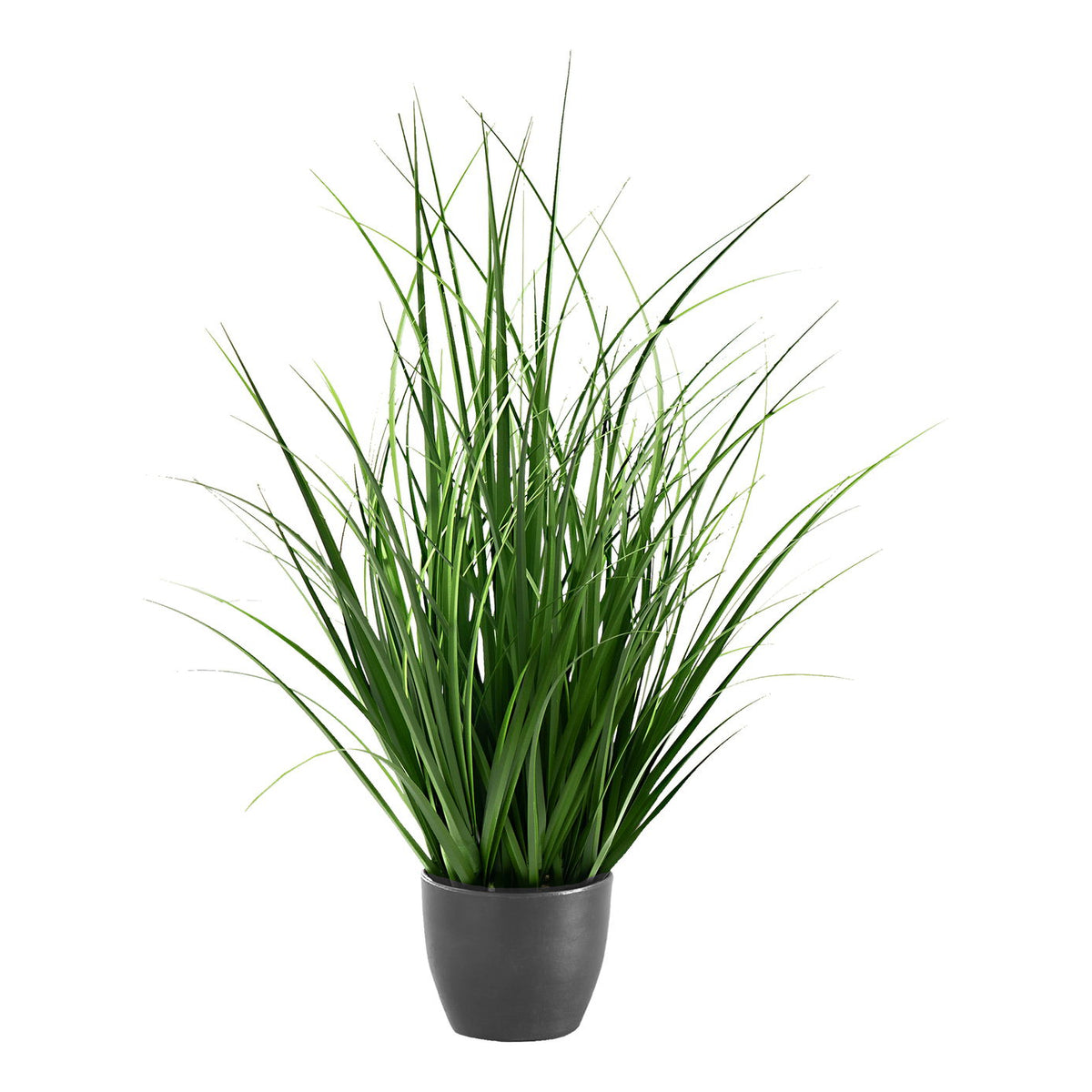 23" Tall, Artificial Plant, Grass, Indoor, Faux, Fake, Table, Greenery, Potted, Real Touch, Decorative - Green / Black