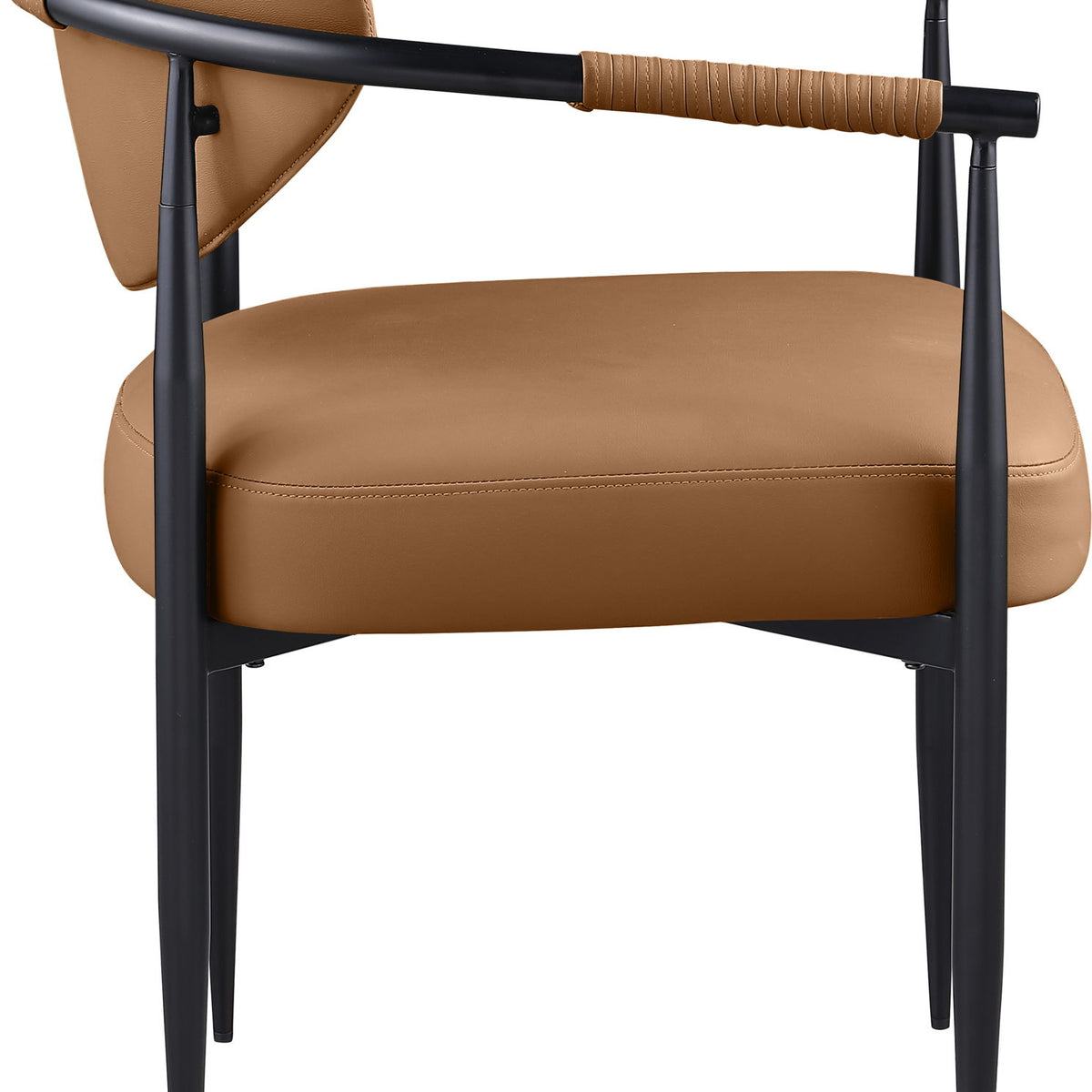 Virella - faux Leather Upholstered Dining Chair (Set of 2) - Black Base