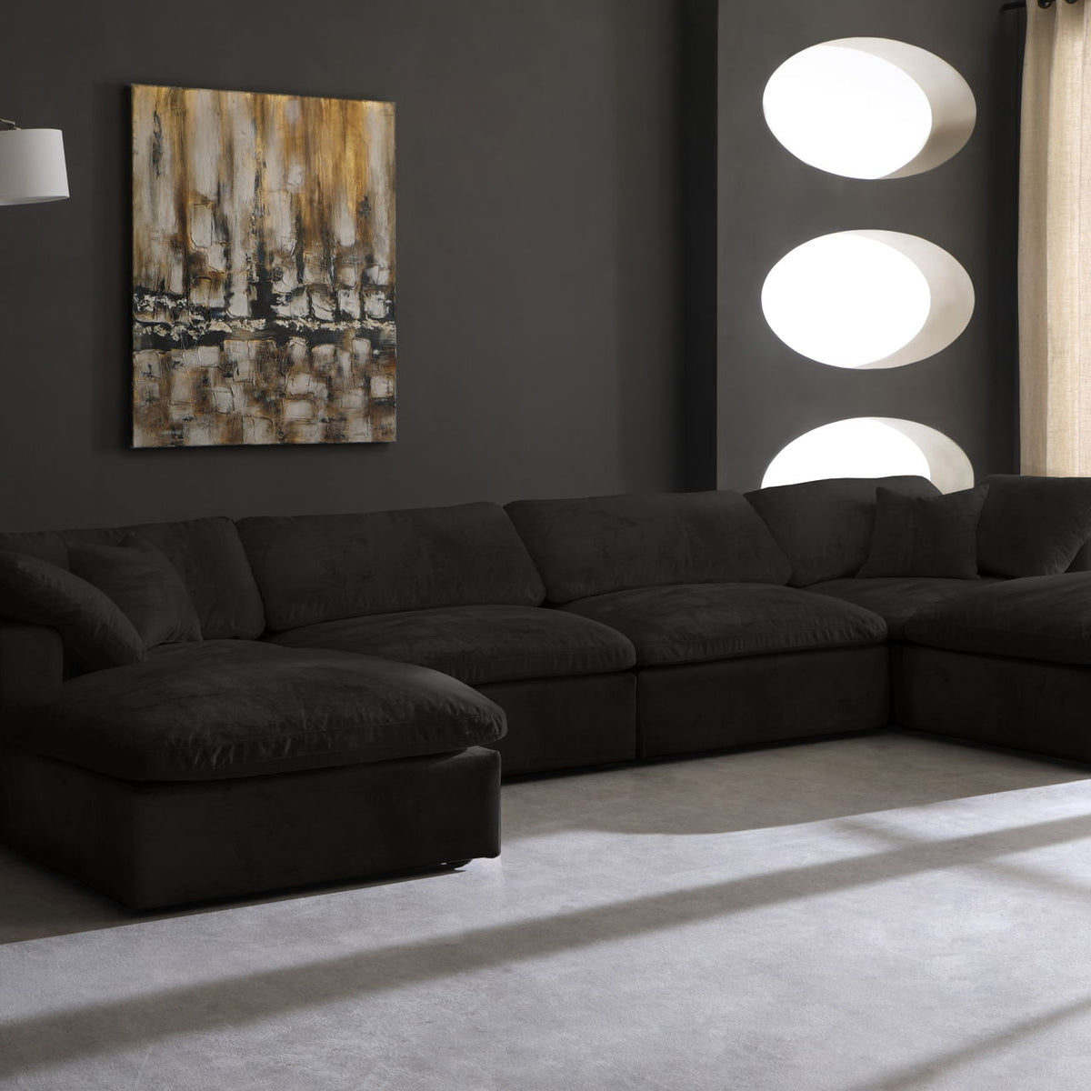 Cozy - 6 Piece Modular Double Chaise Sectional