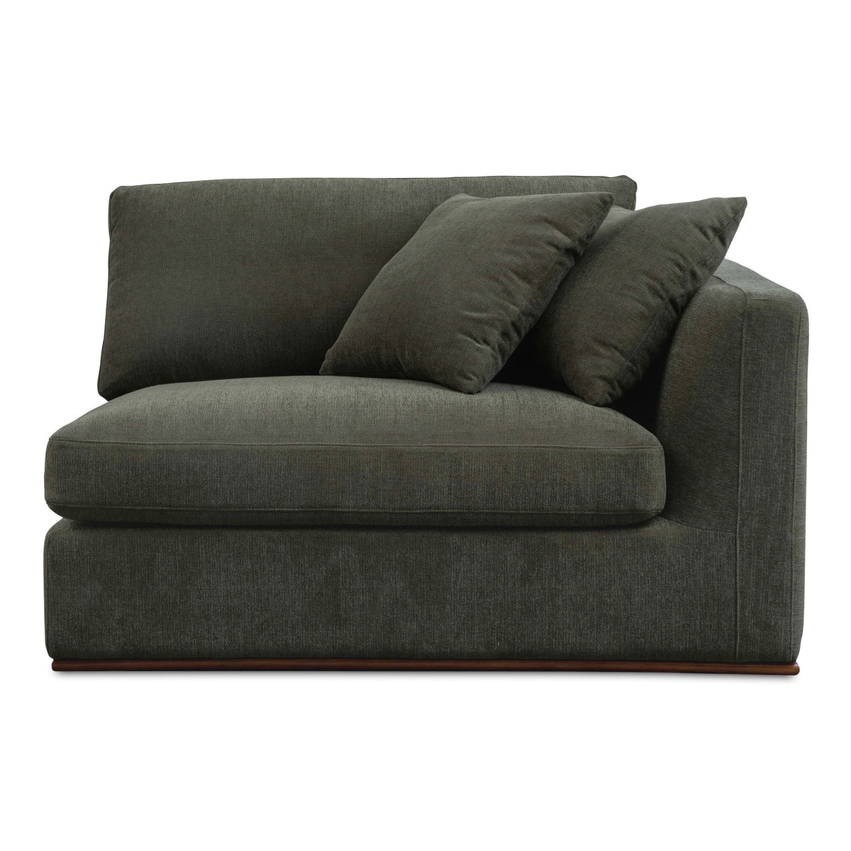 Rue - Right Arm Facing Chair - Deep Green