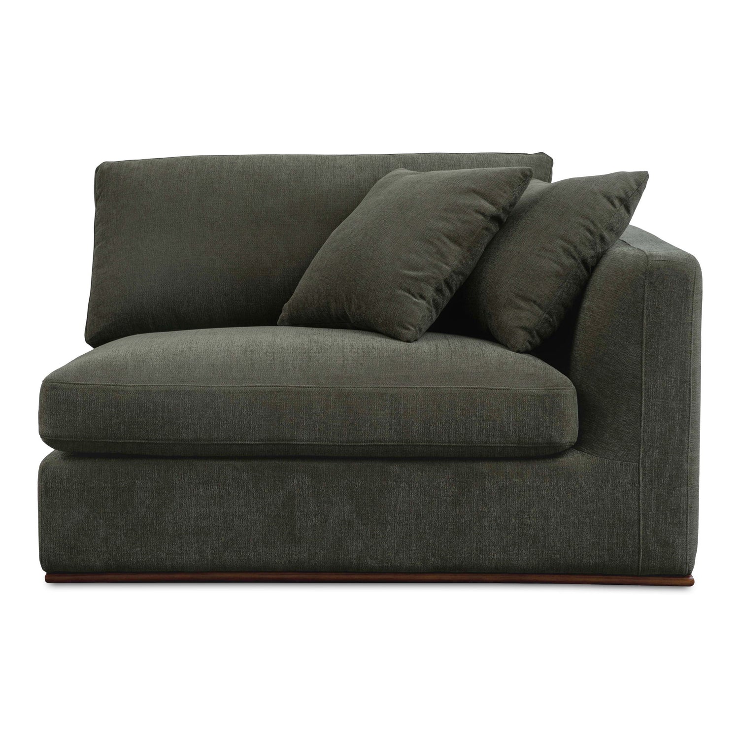 Rue - Right Arm Facing Chair - Deep Green