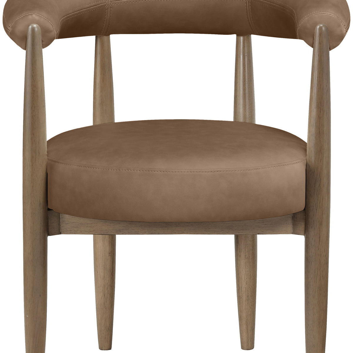 Sable - Vegan Leather Upholstered Dining Chair (Set of 2) - Brown Base