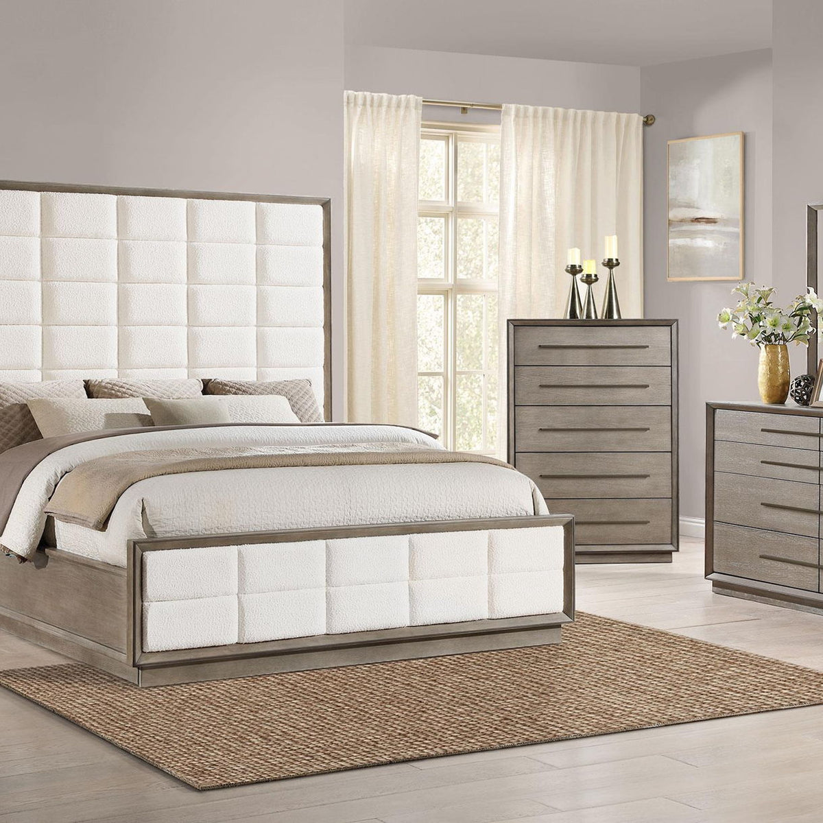 Durango 5-piece Eastern King Bedroom Set Taupe Oak
