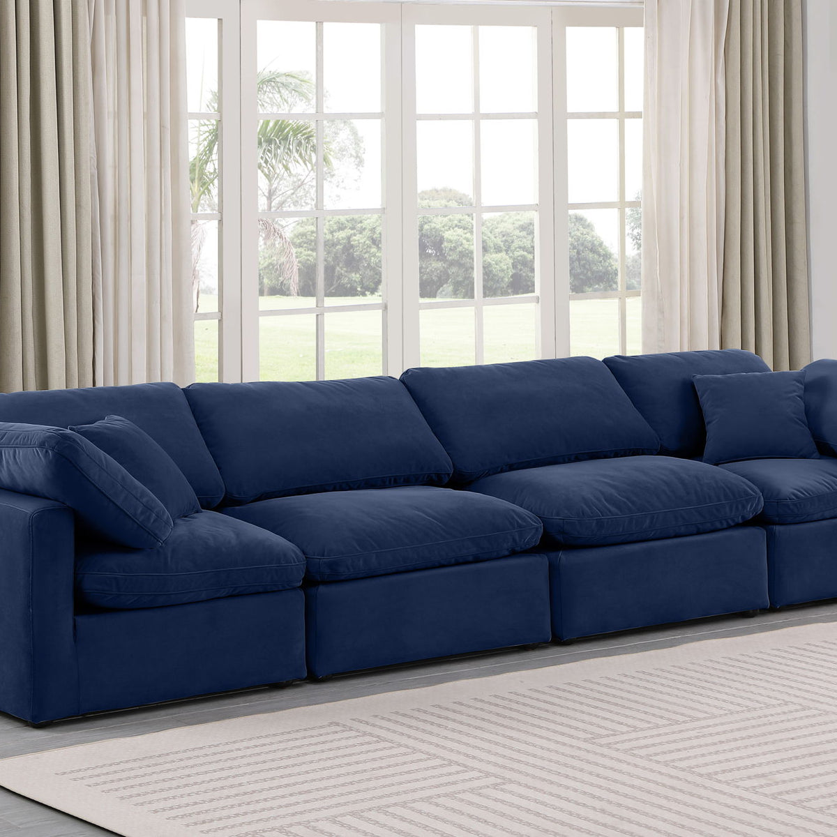 Indulge - Velvet 4 Seat Modular Sofa