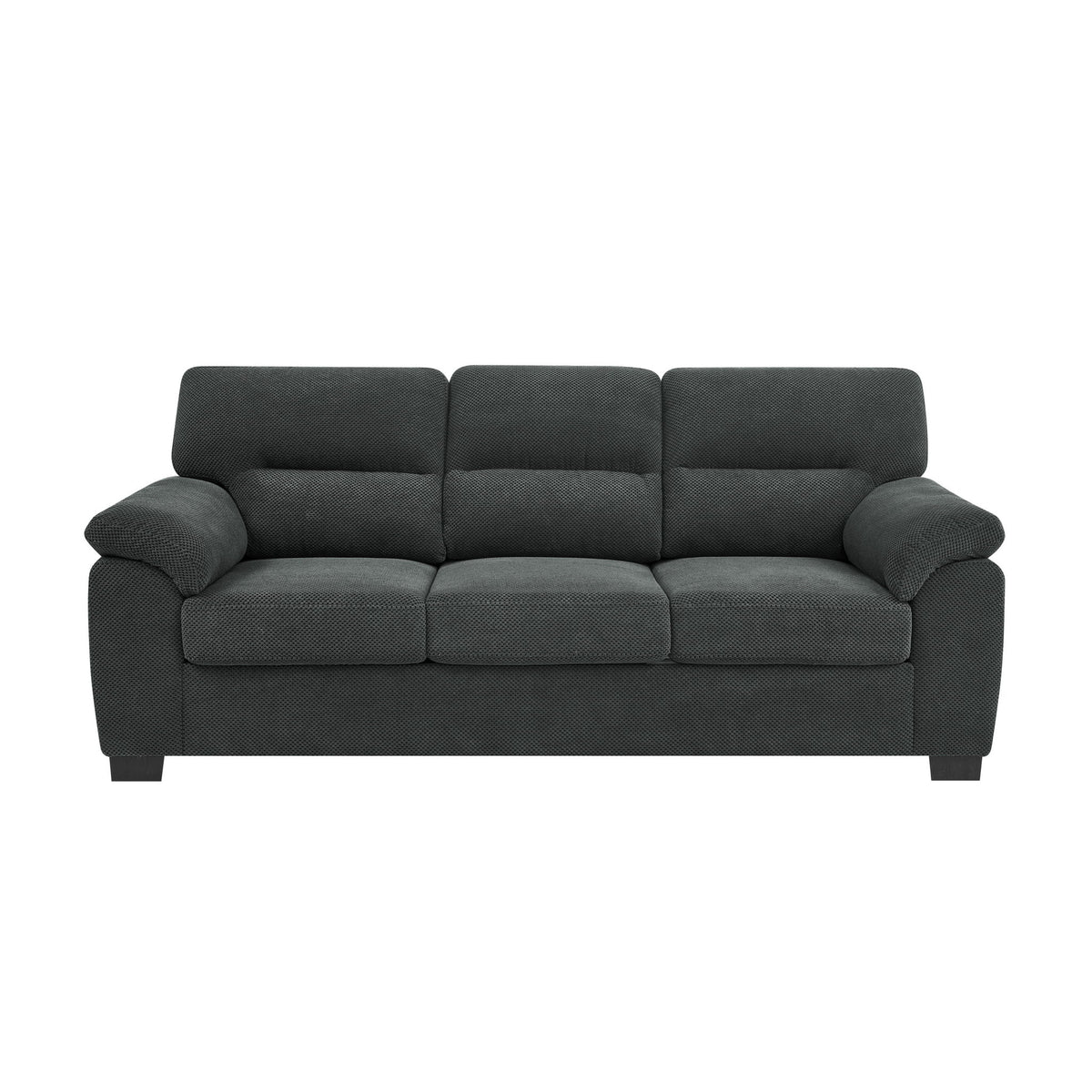 3 Seater Sofa With Padded Armrests And Triangular Leg