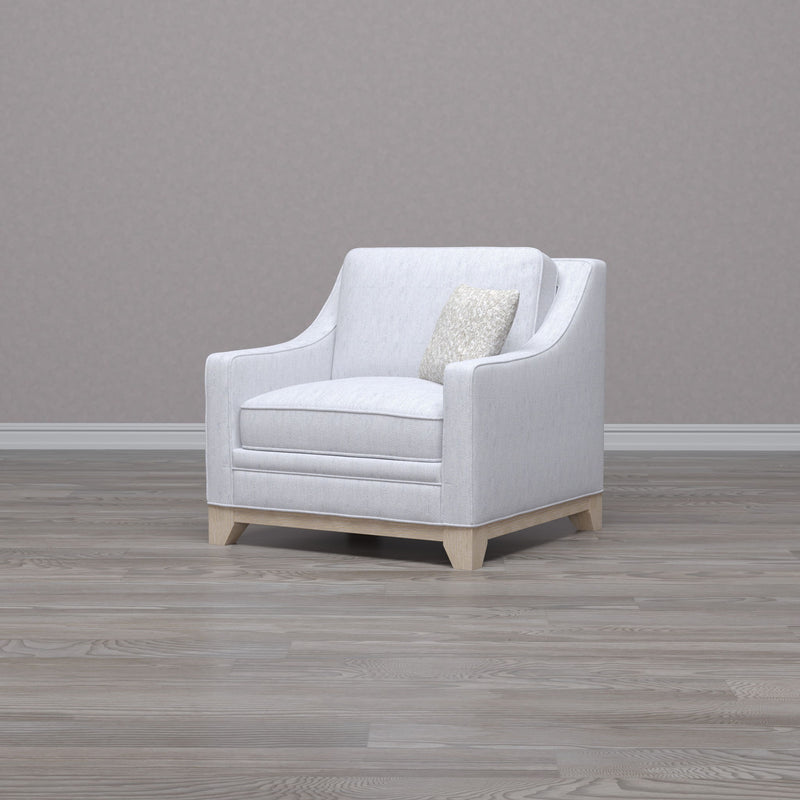 Lounge Chair With Casual Accent - Gray