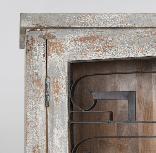 Iron Bar Almirah - Pearl Silver