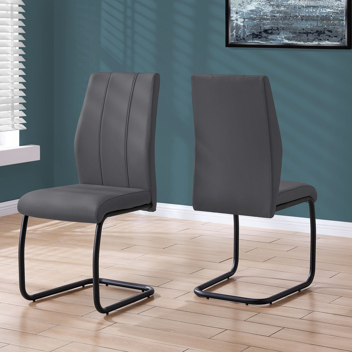 Dining Chair, Side, Upholstered For Dining Room, Contemporary & Modern (Set of 2)