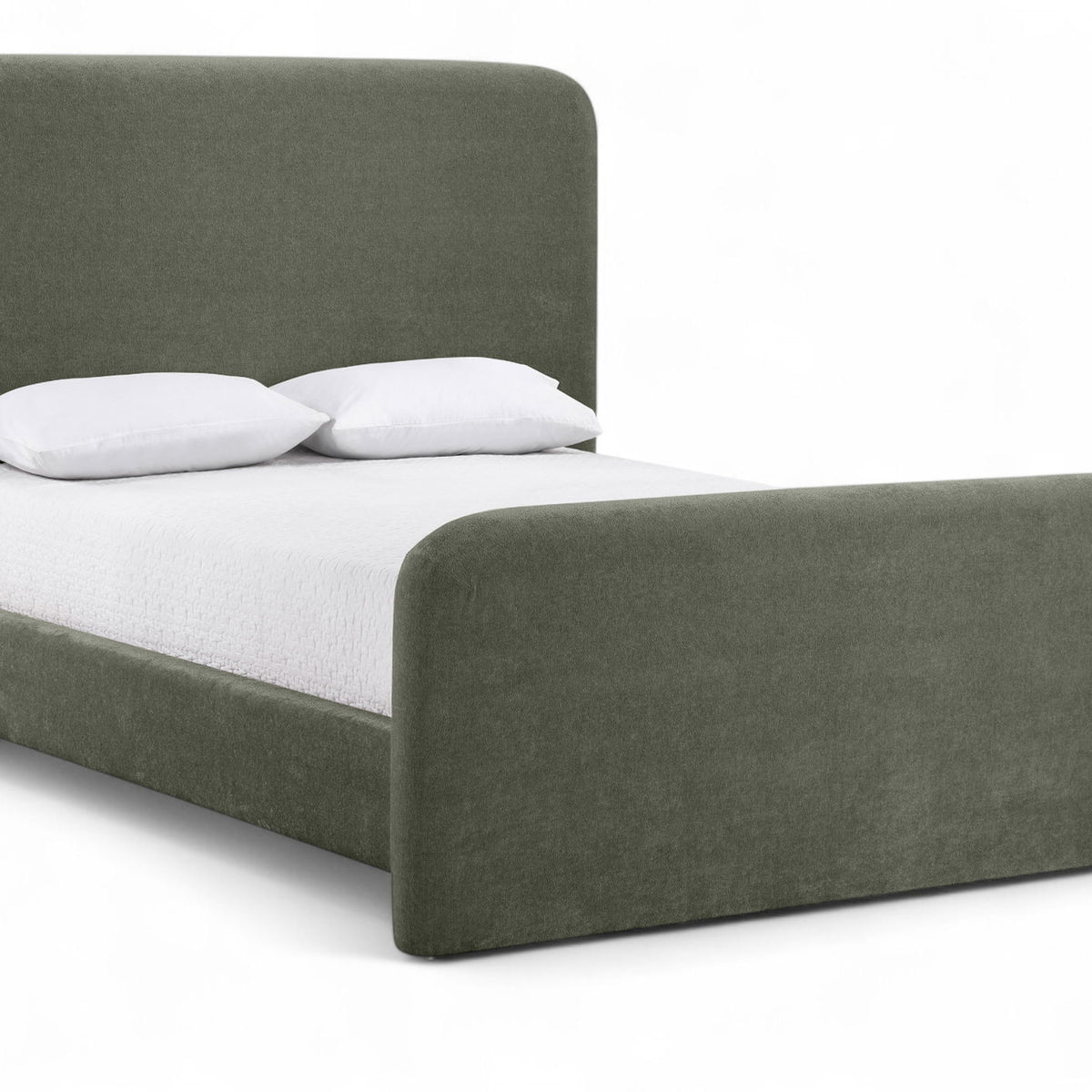 Fira - Chenille Fabric Upholstered Bed