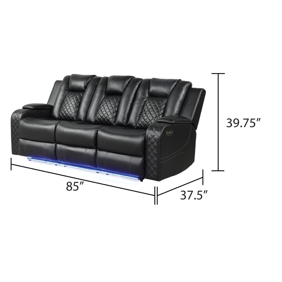 Benz - LED & Power Reclining Sofa