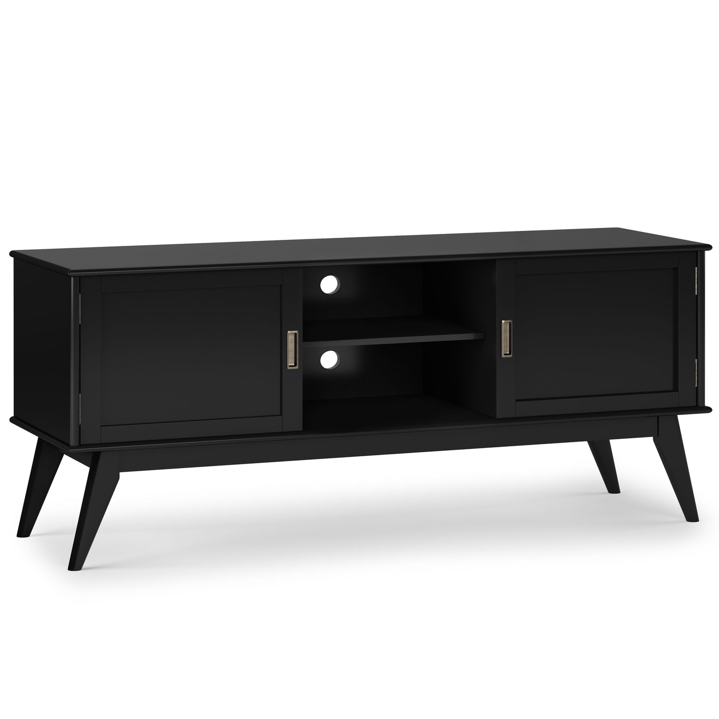 Draper - Handcrafted Mid Century Low TV Media Stand