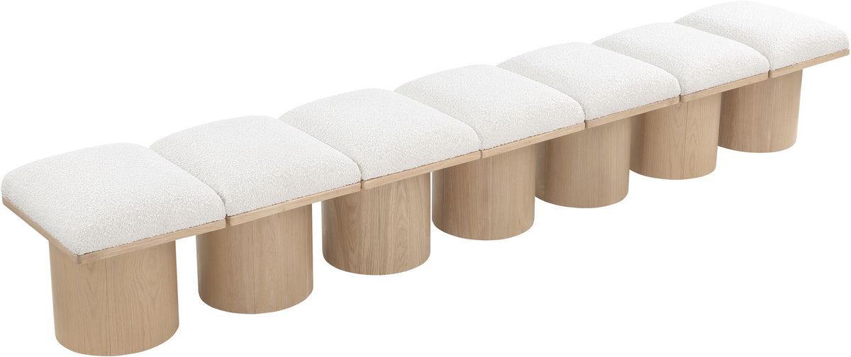 Pavilion - 7 Piece Modular Bench With Natural Base