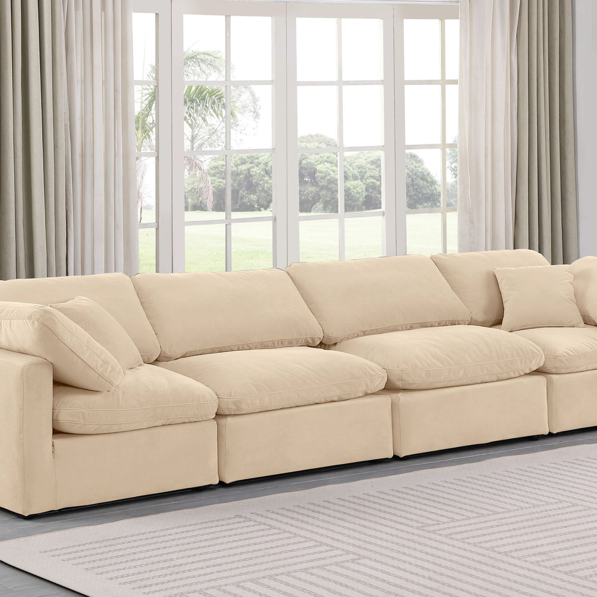 Indulge - Velvet 4 Seat Modular Sofa