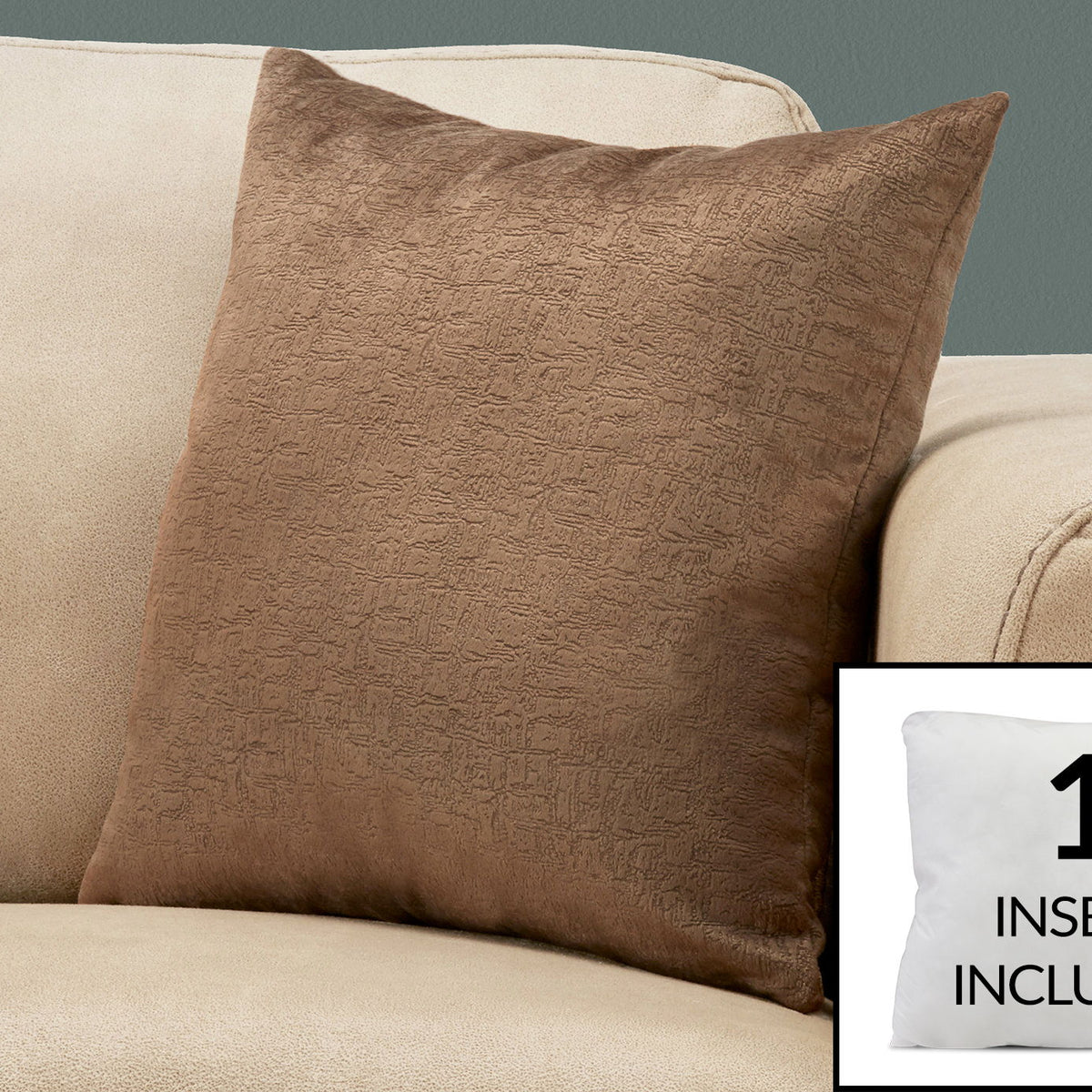 Pillows, Square, Insert Included, Decorative Throw, Hypoallergenic, Modern