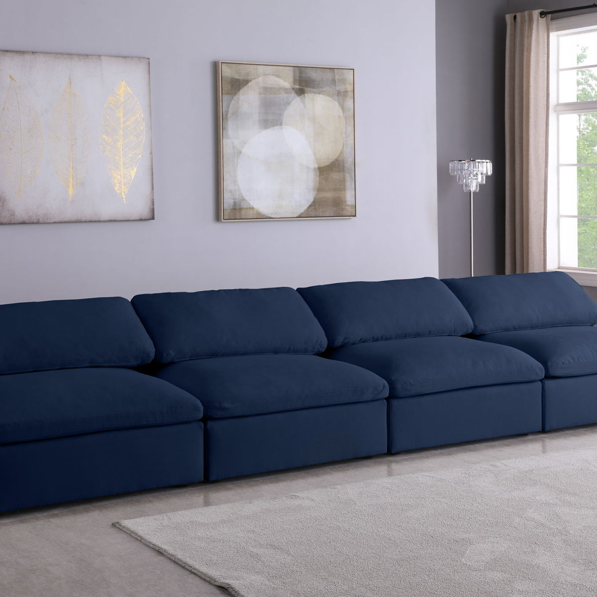 Serene - Modular Armless 4 Seat Sofa