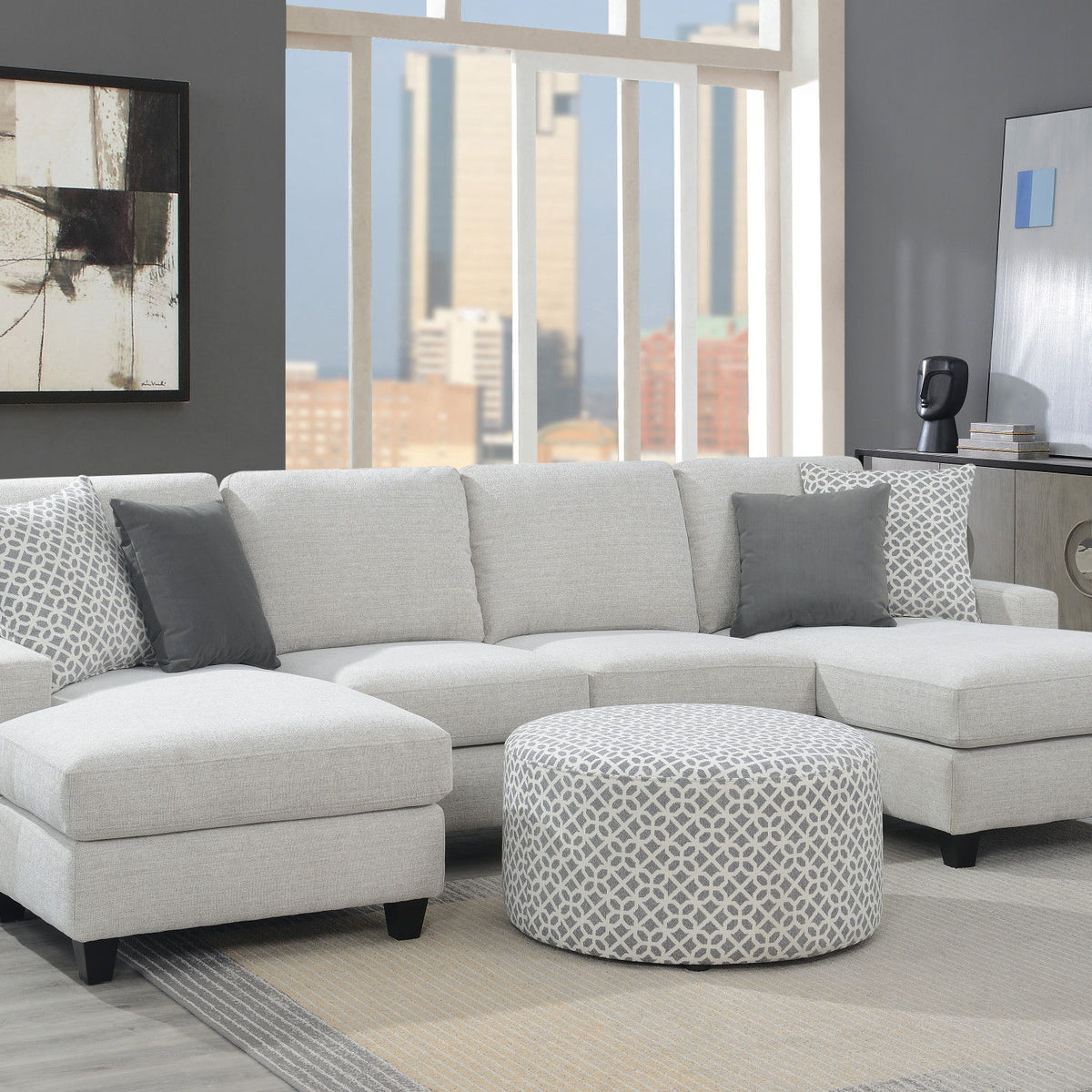 Ranger - Chaise Sectional - Gray