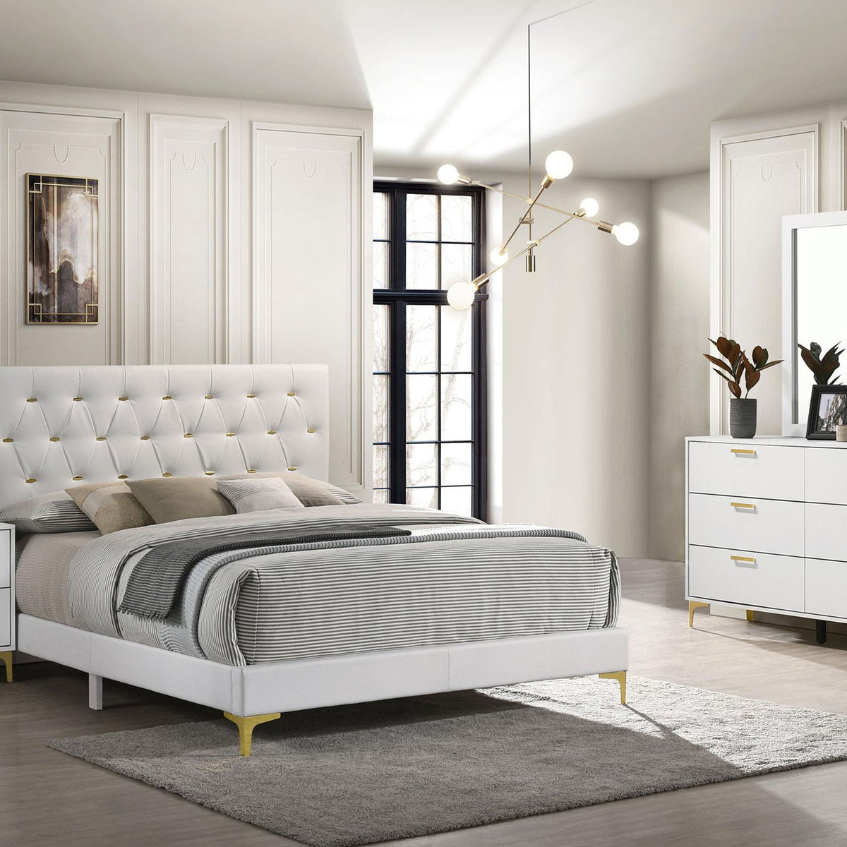 Kendall 4-piece Eastern King Bedroom Set White