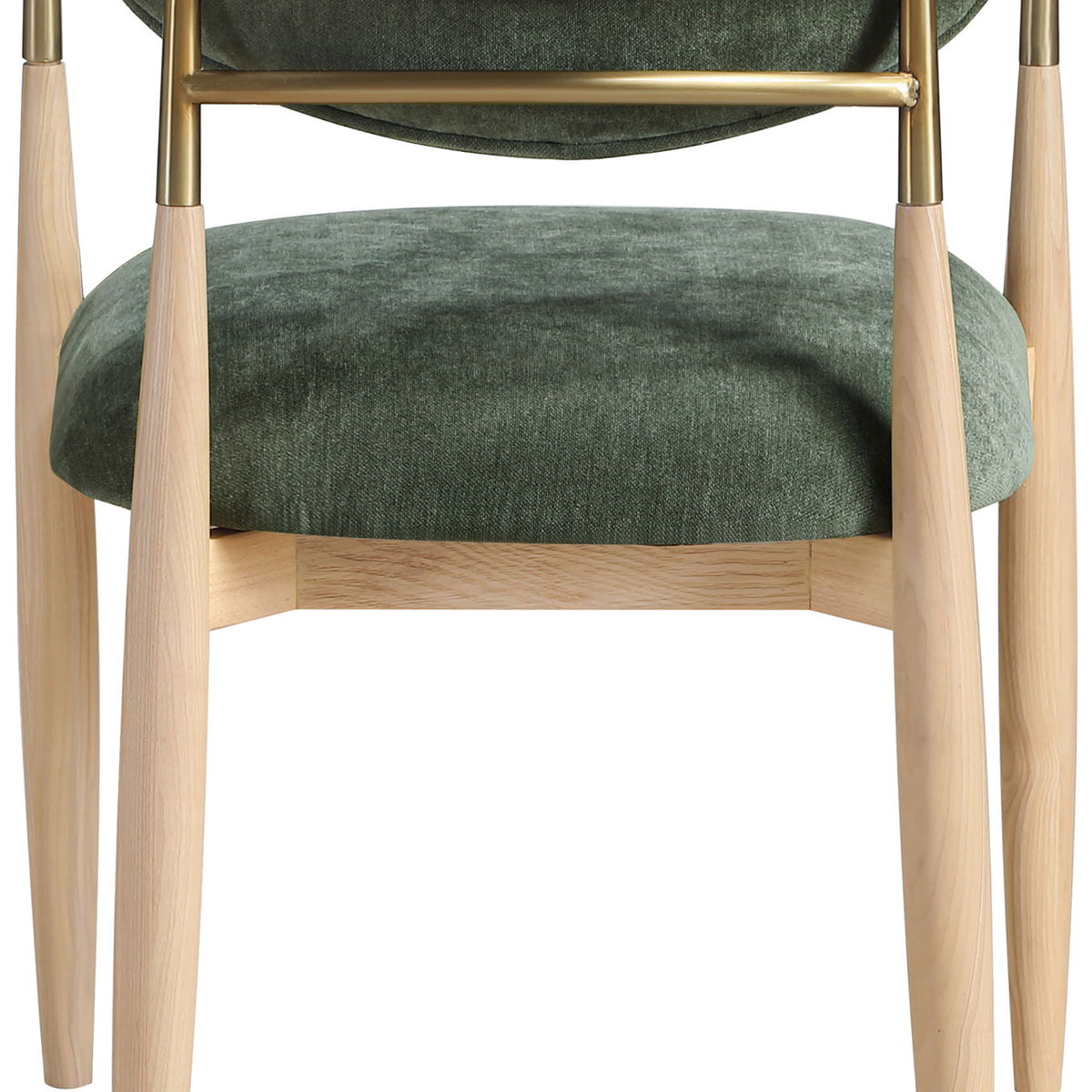 Riccio - Fabric Dining Arm Chair (Set of 2) - Natural Frame