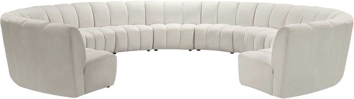 Infinity - 11 Piece Velvet Modular Sectional