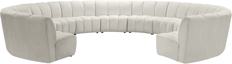 Infinity - 11 Piece Velvet Modular Sectional