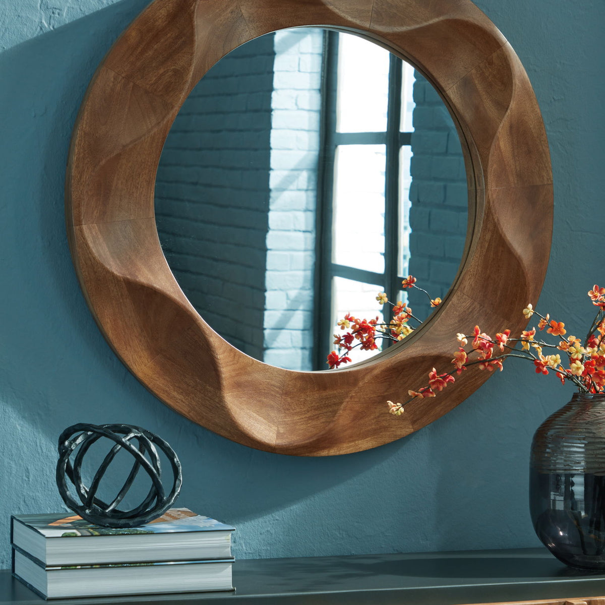 Aajon - Accent Mirror - Brown