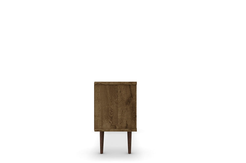 Manhattan Liberty - 53" TV Stand With Rustic Brown Frame