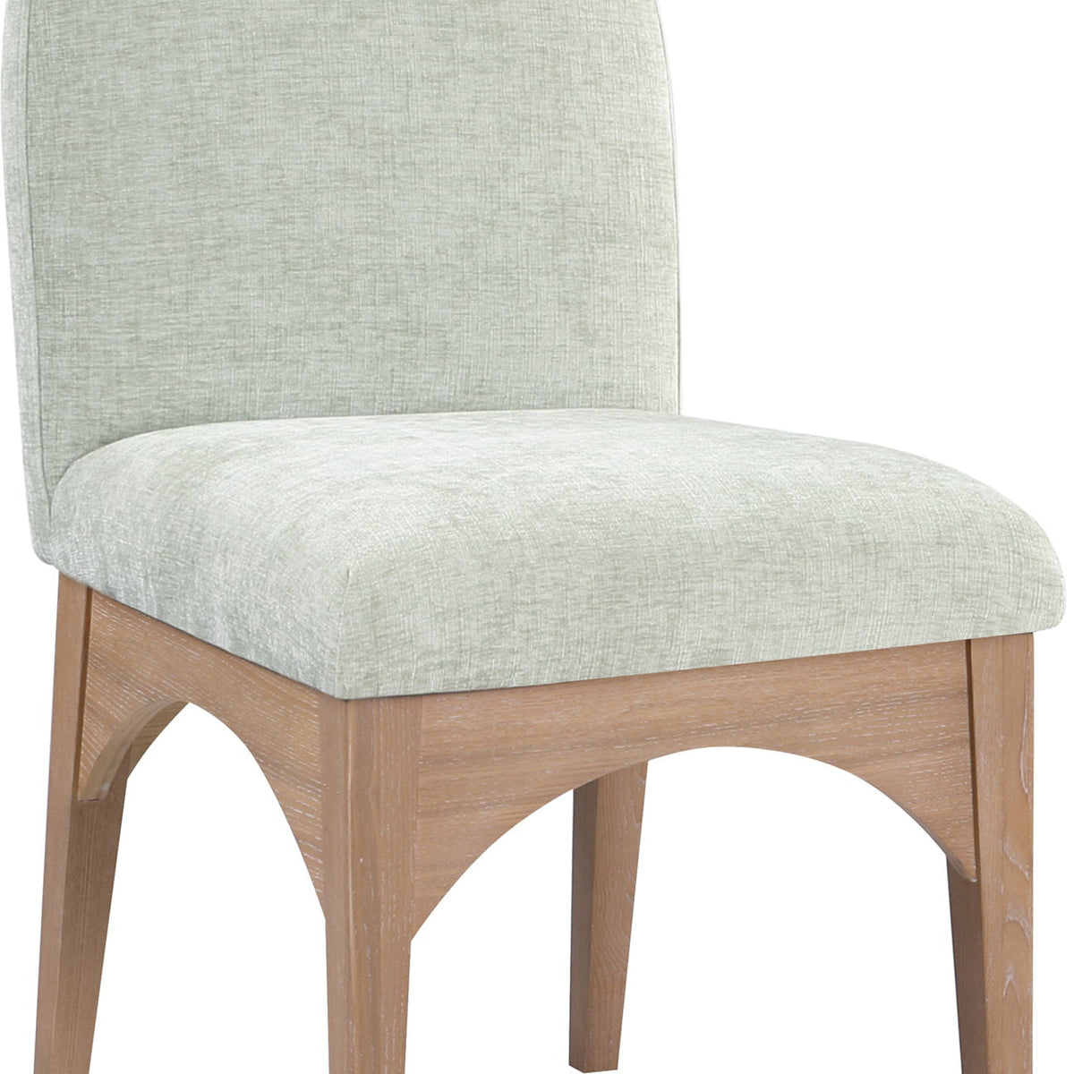 Waldorf - Chenille Dining Side Chair With Natural Legs