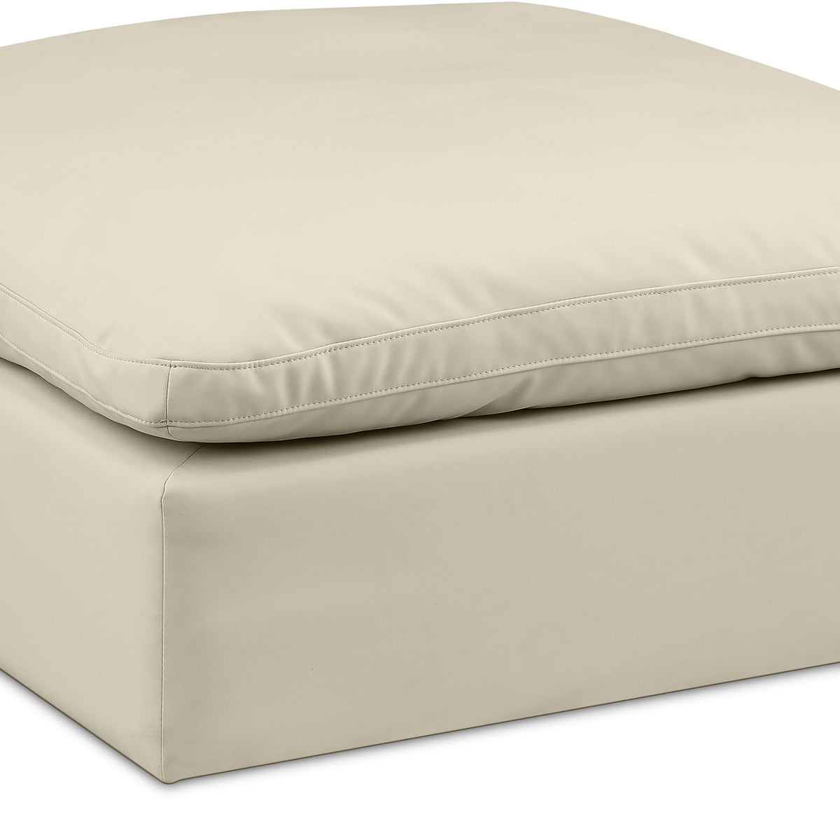 Comfy - Faux Leather Ottoman