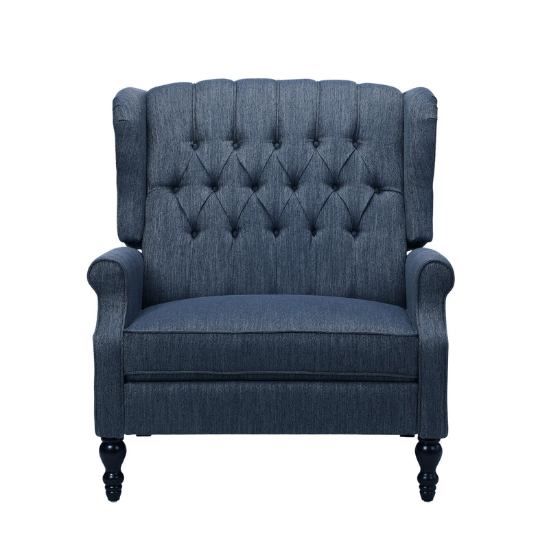 Dunham - Contemporary Fabric Tufted Oversized Pushback Recliner