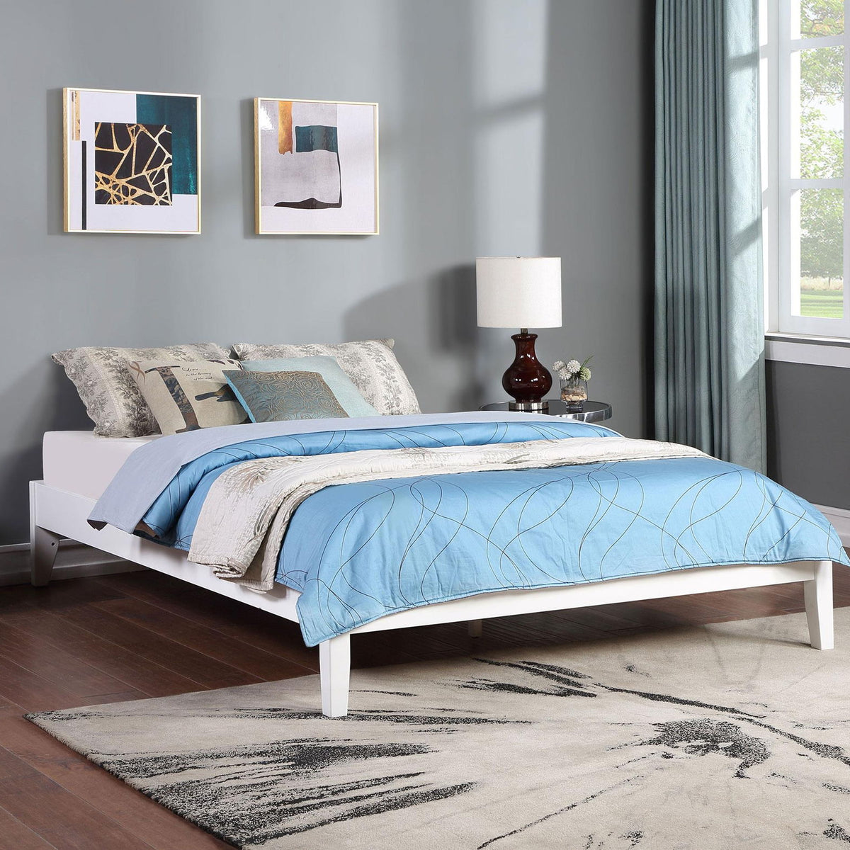 Hounslow Queen Universal Platform Bed White